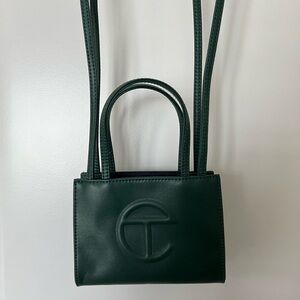 Telfar Green Dark Olive Mini Shopping Bag